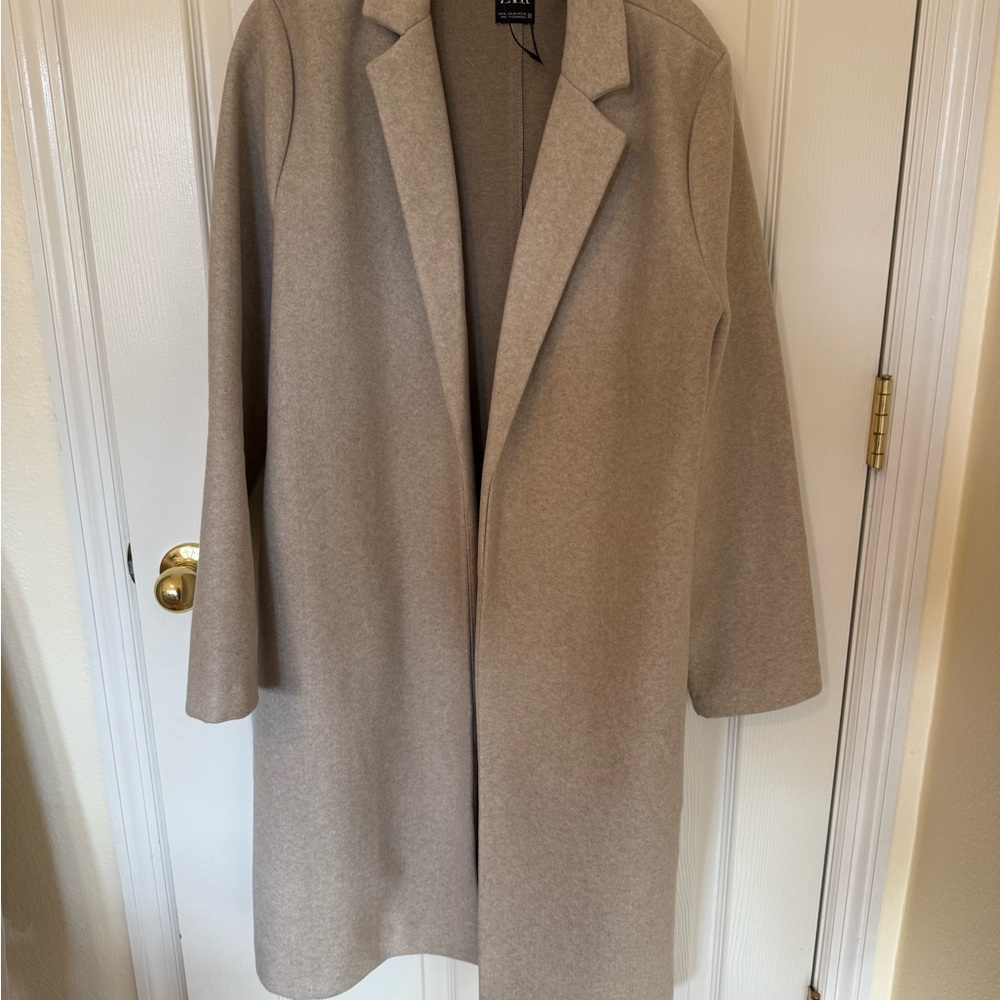ZARA Women's Beige Coat XL